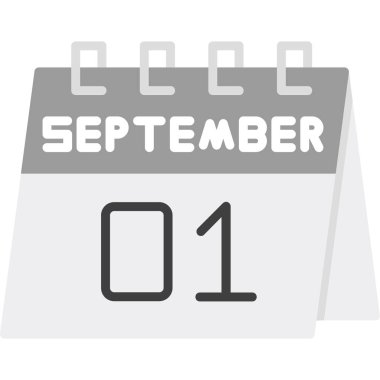 Takvim simgesi tasarımı, vektör illüstrasyonu