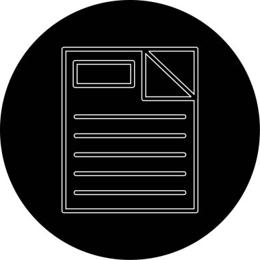 Projeniz için vektör belge simgesi