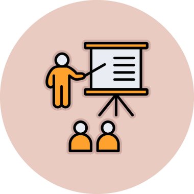 Sunum kurulu. Web simgesi