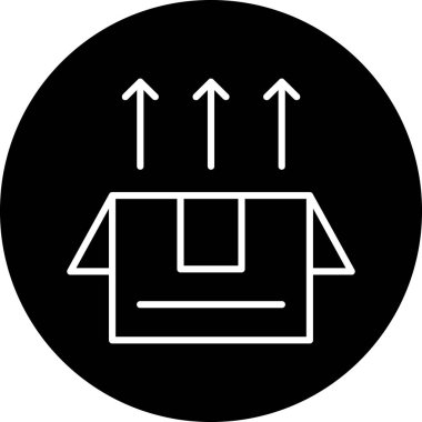 Bir torba simgesinin vektör illüstrasyonu