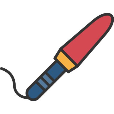 renk boya fırçası simgesi, vektör çizimi