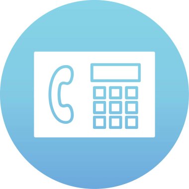 - Telefon. Web simgesi basit illüstrasyon