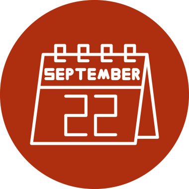 Takvim simgesinin vektör illüstrasyonu