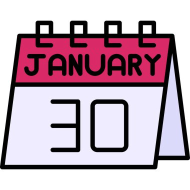 Takvim simgesi tasarımı, vektör illüstrasyonu