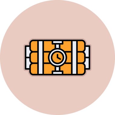 Bir b eksikliği simgesinin vektör çizimi