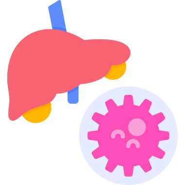 Virüs enfeksiyonu ikonu. vektör illüstrasyonu