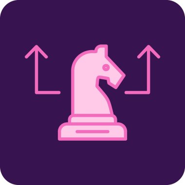 Bir at simgesinin vektör illüstrasyonu