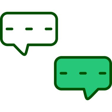 Sohbet simgesi vektör illüstrasyonu