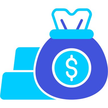 çanta dolar simgesi - taslak biçimi