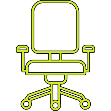 sandalye simgesi vektör tasarımı