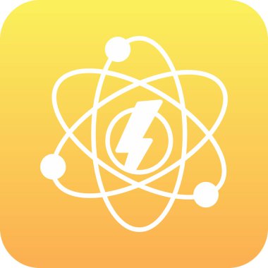 Atom simgesinin vektör illüstrasyonu