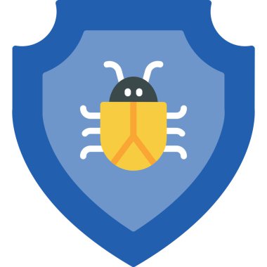 kalkan ikon vektör illüstrasyonu