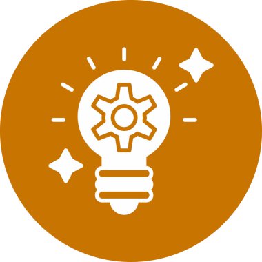 Bir fikrim var. Web simgesi basit illüstrasyon