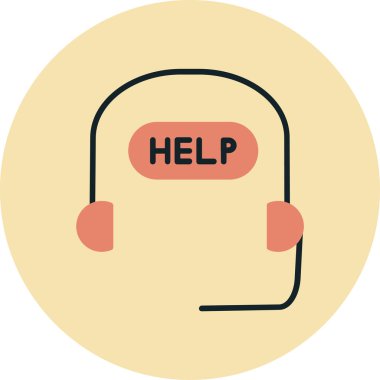 yardım simgesi çizimi