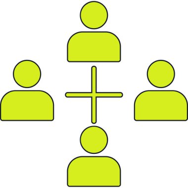 insanlar simge vektör illüstrasyonu