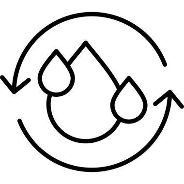 Oklu bir çizgi film simgesinin vektör çizimi