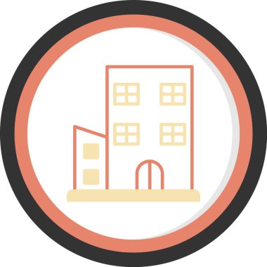 Ev. Web simgesi basit illüstrasyon