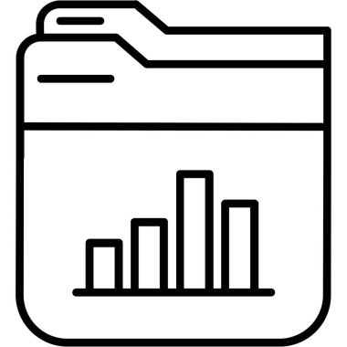 analitik grafik grafik simgesi ana hat biçiminde