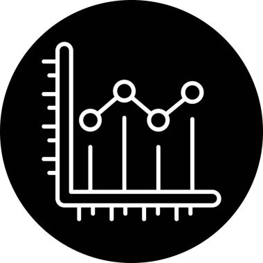 İş ve grafik simgesinin vektör illüstrasyon tasarımı
