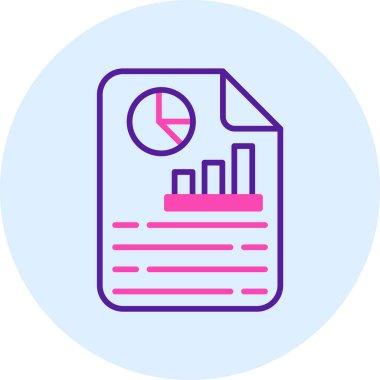 Veri analizi. Web simgesi basit illüstrasyon