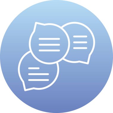 Konuşma yap. Web simgesi basit illüstrasyon