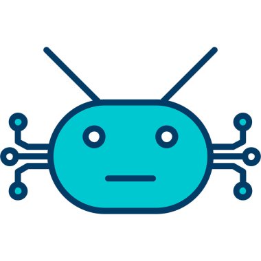 Bir robotun vektör çizimi