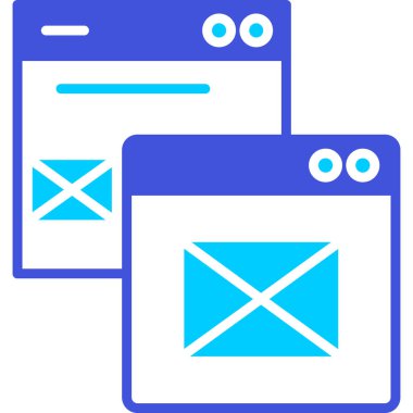 e-posta web simgesi basit illüstrasyon