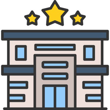 bina binası simgesi - taslak biçimi