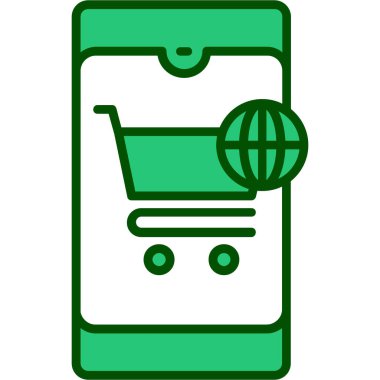 vektör alışveriş çantası, basit tasarım simgesi