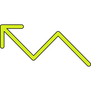 ok yukarı işaret illüstrasyonu