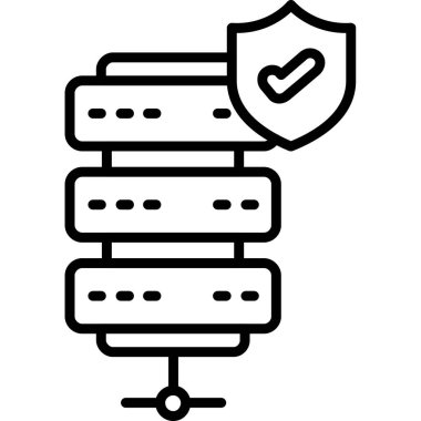 güvenli web simgesi basit tasarım