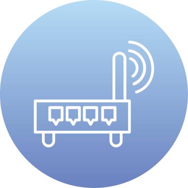 Wi-Fi simgesinin vektör illüstrasyonu