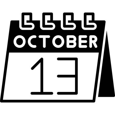 Ekim 15 - Düz tasarım simgesi, takvim tarihi