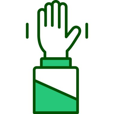 El simgesinin vektör illüstrasyonu