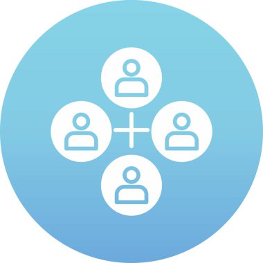 Insan grup simgesini doldurulmuş ana hatlar biçiminde ekle