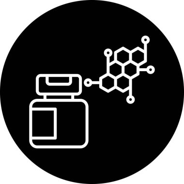 Yiyecek ve içecek ikonunun vektör illüstrasyonu