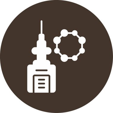 Enjeksiyon ikonu vektör illüstrasyonu