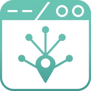 seo modern simgesinin vektör illüstrasyonu