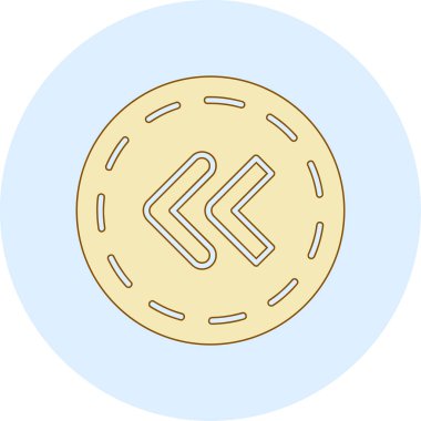 Bozuk para. Web simgesi basit illüstrasyon