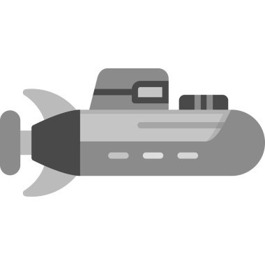 Denizaltı simge vektör çizim