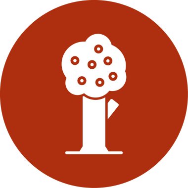 Ağaç simgesinin vektör illüstrasyonu