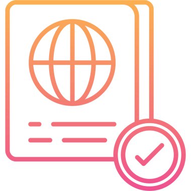 belge simgesi vektör illüstrasyonu