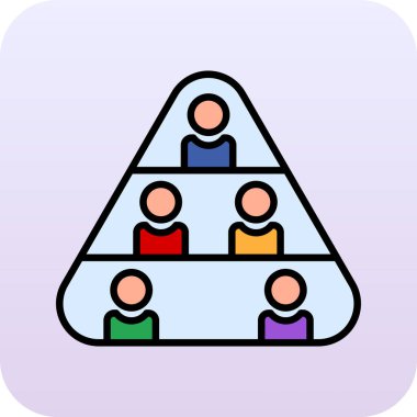 Bir grup insan. Web simgesi vektör illüstrasyonu