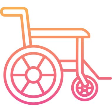 Tekerlekli. Web simgesi basit illüstrasyon