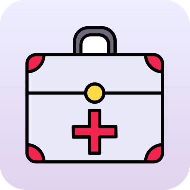 İlk yardım kiti vektör illüstrasyonu