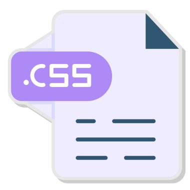 Css. Web simgesi basit illüstrasyon