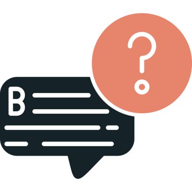 soru işareti simgesi, vektör illüstrasyonu