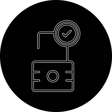 Modern ve ticari çemberin vektör illüstrasyon simgesi