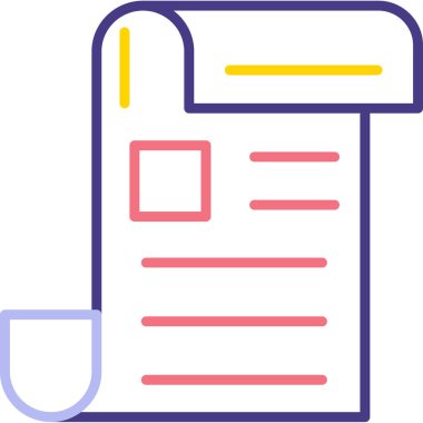 Kitap. Web simgesi basit illüstrasyon