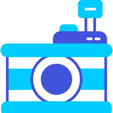 Kamera simgesi, vektör illüstrasyonu